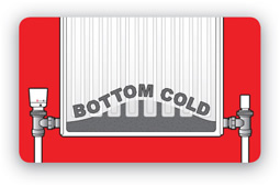 Bottom Cold radiator Radiator bottom cold symbol